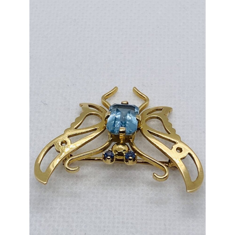 SOLD!!! Tiffany & Co 14K 585 Yellow Gold Butterfly Brooch Vintage - Picture 14 of 14